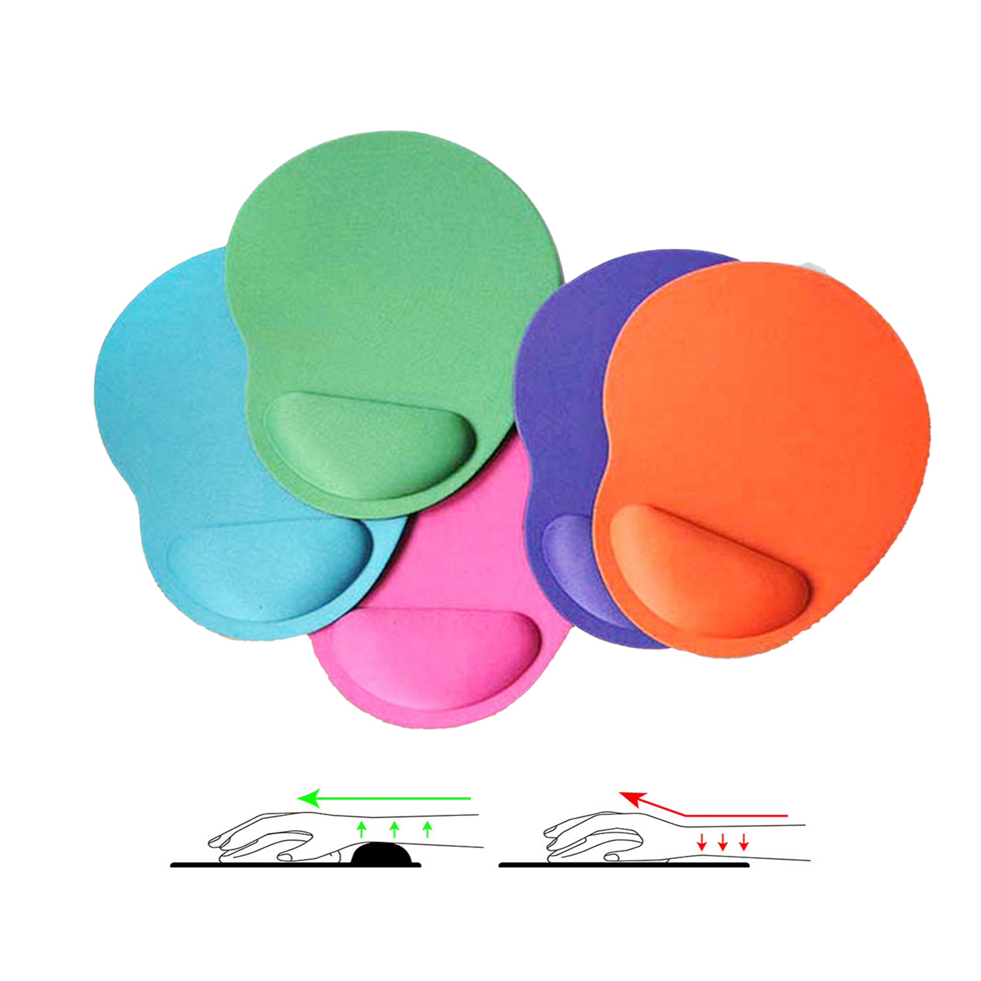 Anti-slip Wrist Rest Mouse Mat With Comfort Wrist Cushion 2