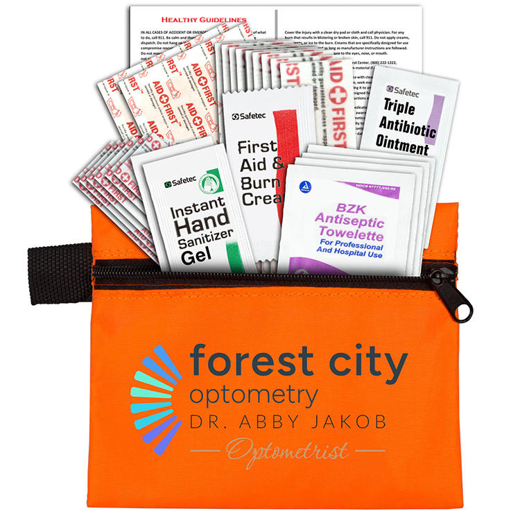 "Zenith" 27 Piece First Aid Kit in Zipper Pouch 5