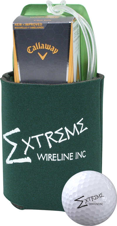 Can Insulator Tournament Pack w/3 Golf Balls 1 Alum Bag Tag