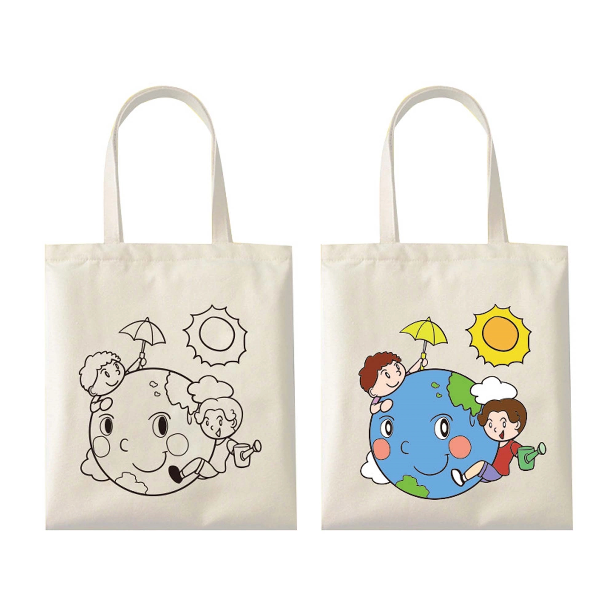 Color Me Canvas Tote Bag, custom tote bag with logo imprint 4