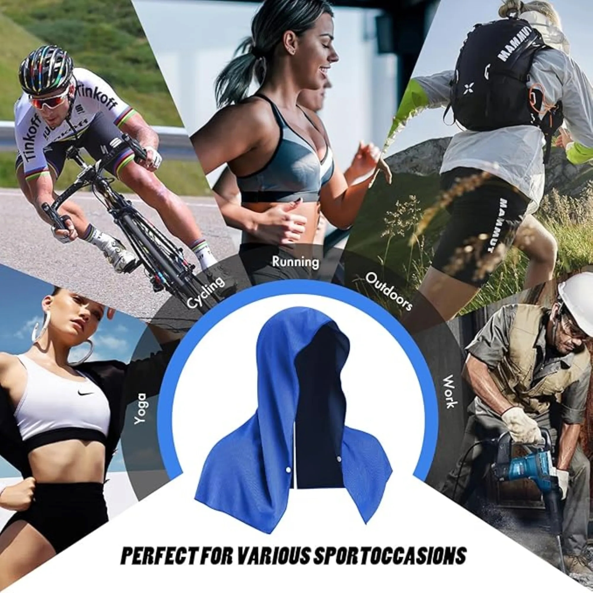 Outdoor Sports Breathable Sun-protective Towel Free Shipping 5