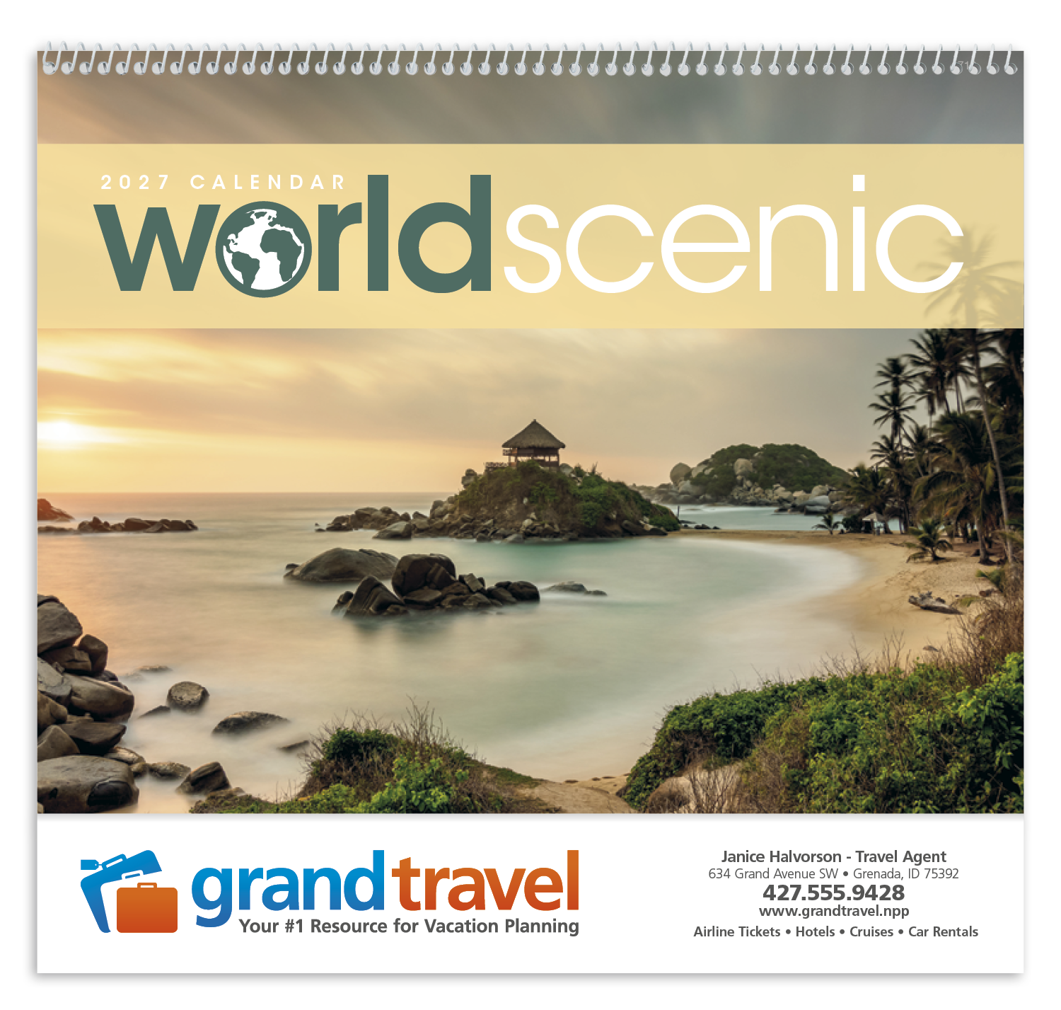 Triumph® Calendars World Scenic Calendar 48