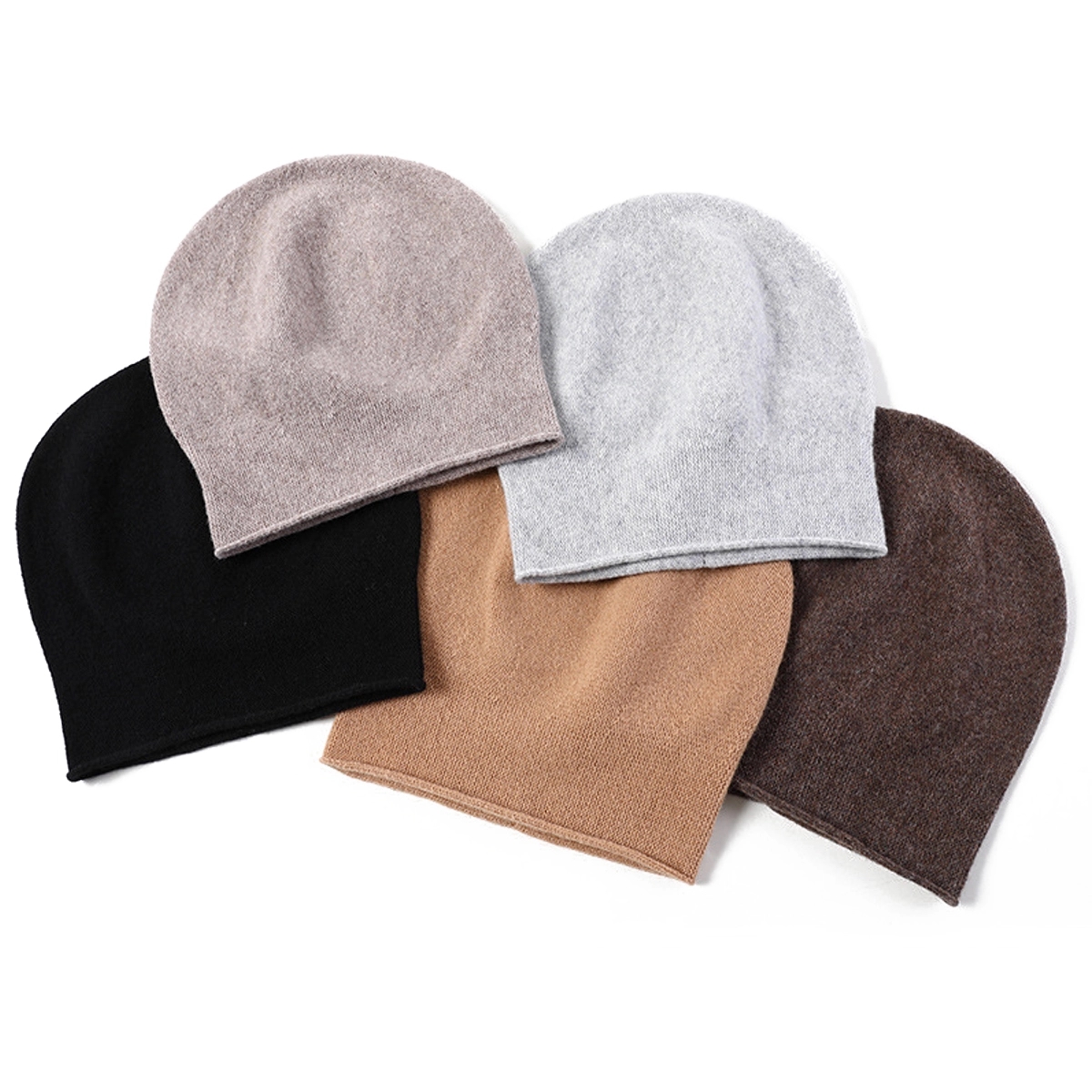 Wool Knit Beanie Hat 2