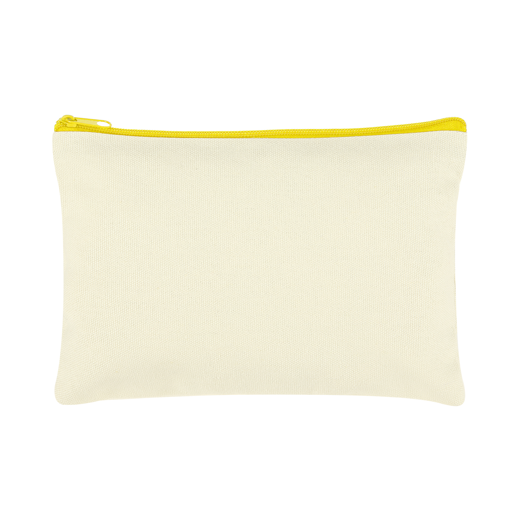 9" x 6" Cotton Canvas Zipper Pouch 7