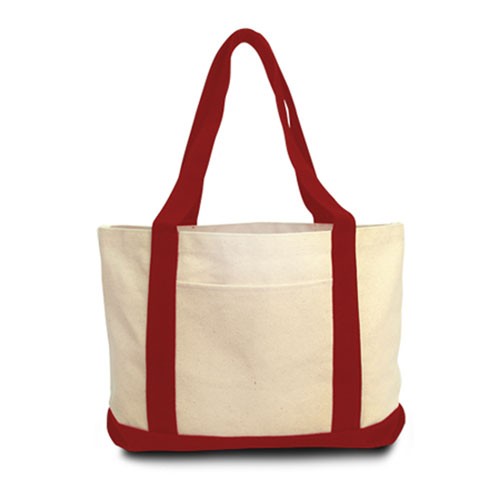 Heavy Duty Medium 11 oz. Cotton Canvas Tote Bag Boat Bag, custom tote bag with logo imprint 12