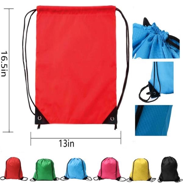 210D Polyester Drawstring Backpack 1