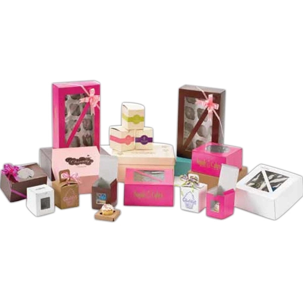 White/Kraft Cupcake Boxes (14"x 10"x 4")