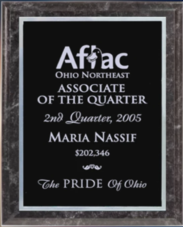 Double Plate Lasered Plaque-Marbled Black 2