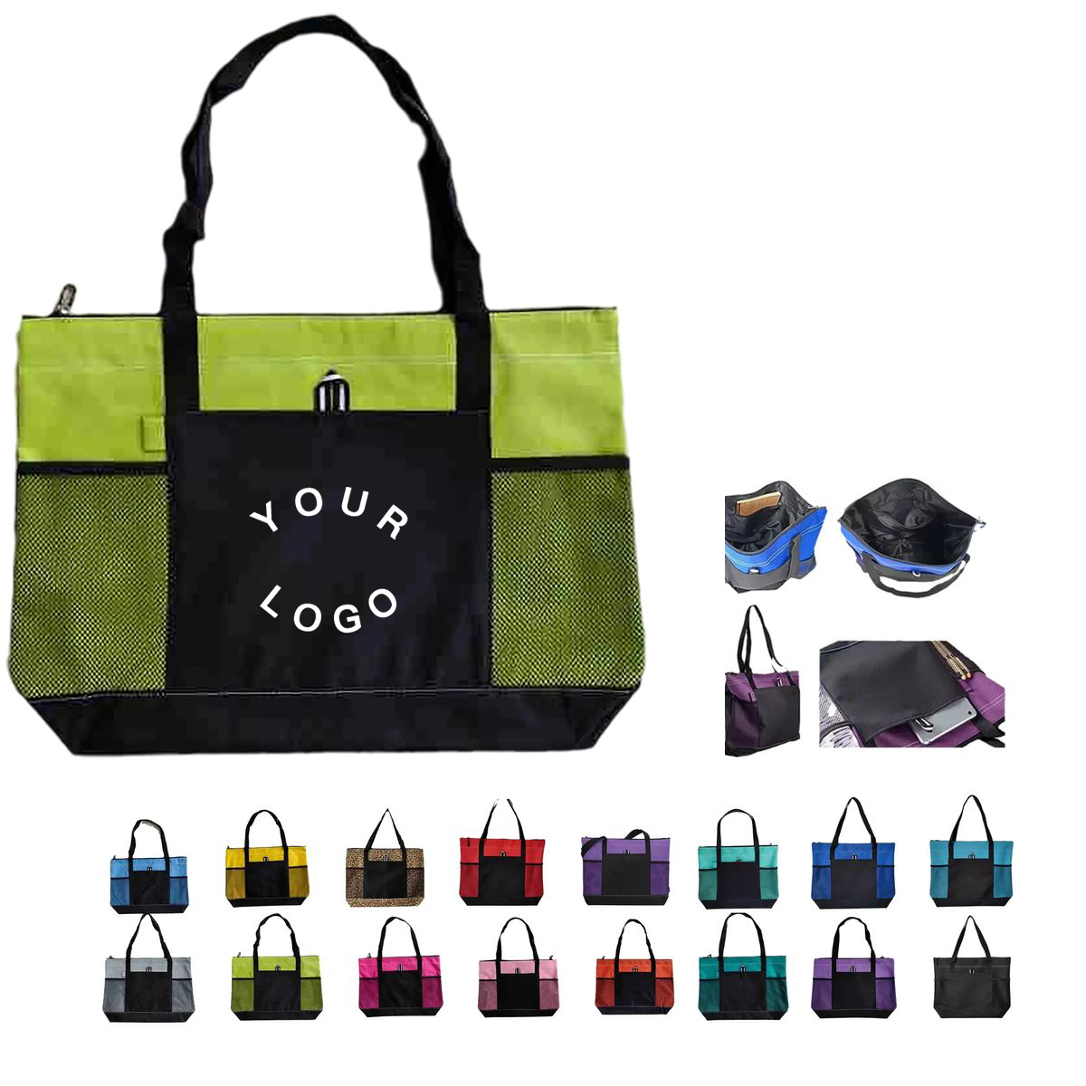 Work Tote with Pen Loop and Mesh Pocket 7