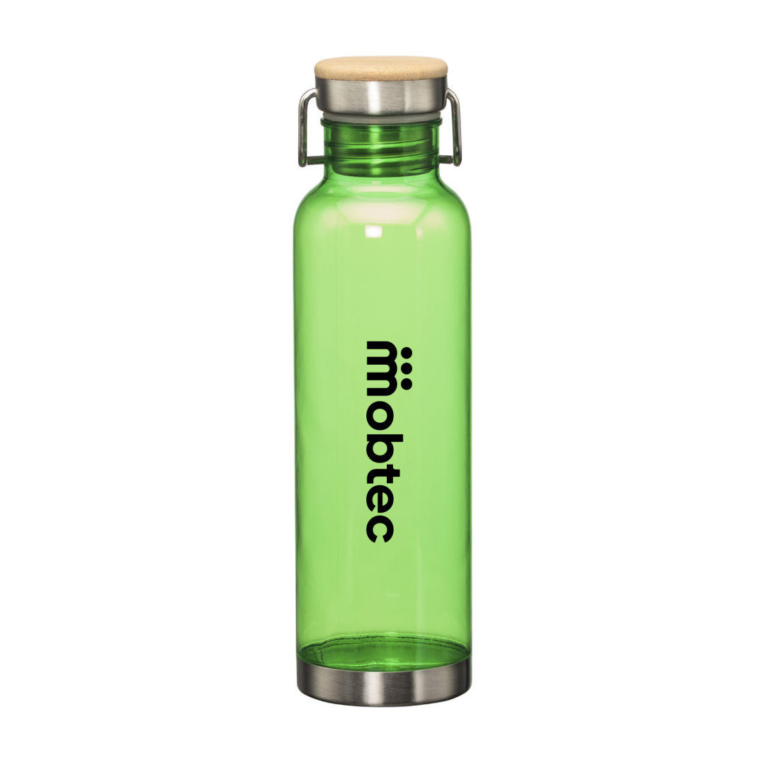 MacLeod Bottle w/ Bamboo Twist Lid - 27oz, custom water bottle with logo imprint 19