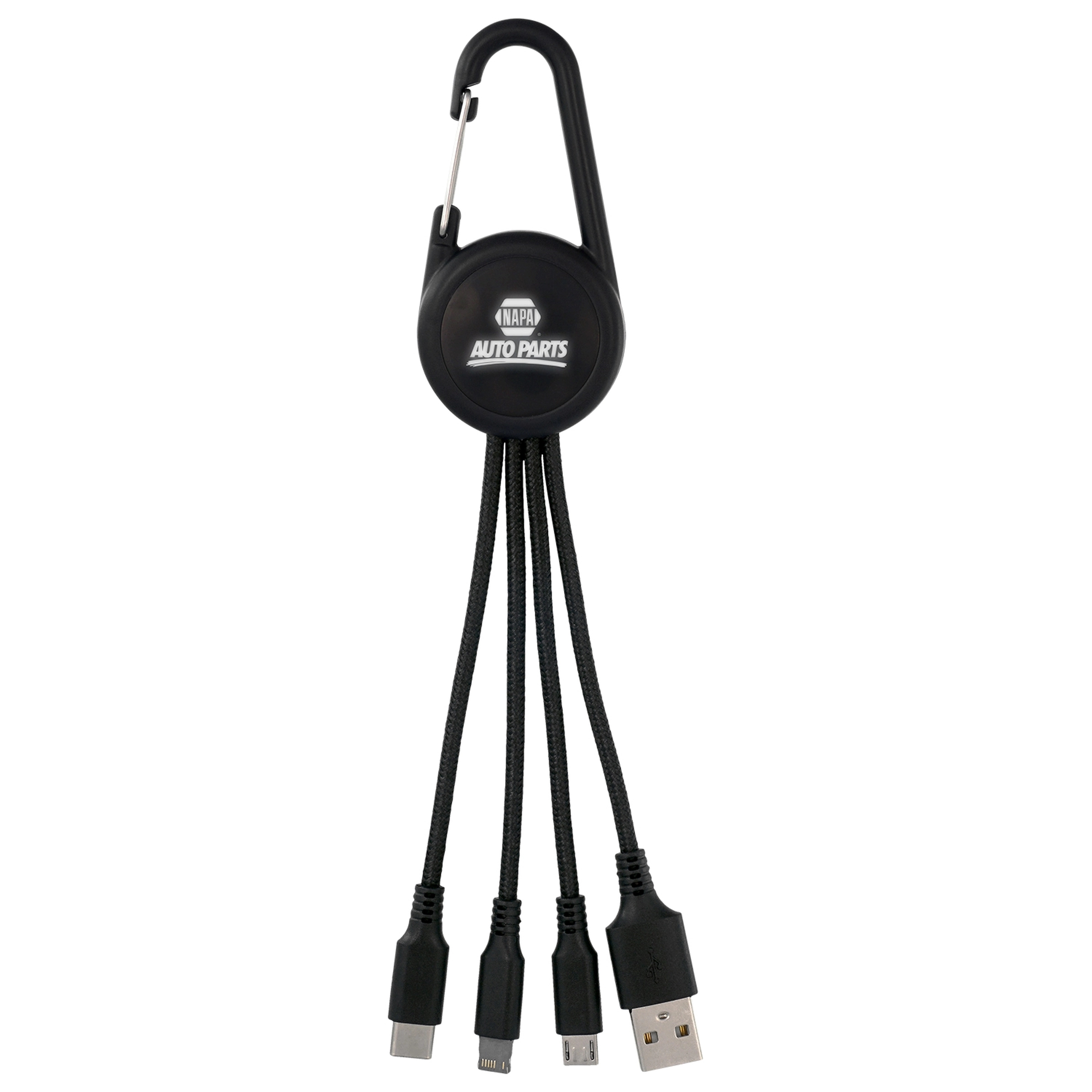 COLOR LIGHT UP 3-IN-1 CARABINER CHARGING CABLE 9