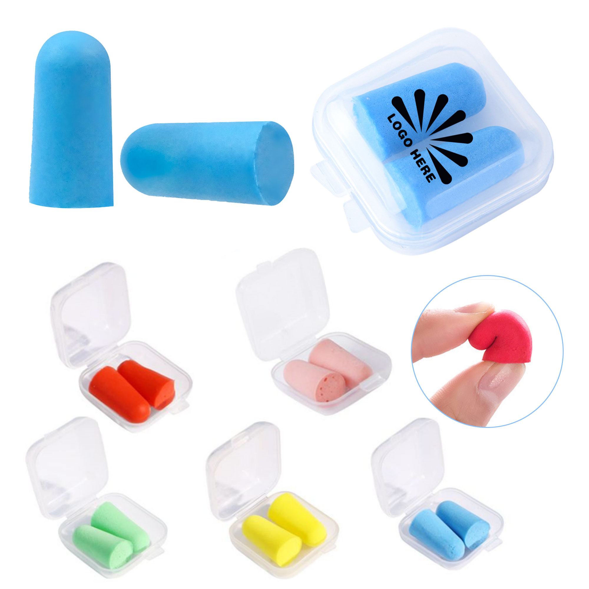 Multi-Color Ear Plugs For Noise Reduction With Individual Cases 2