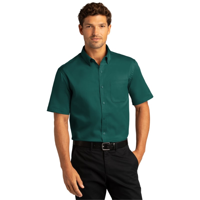 Port Authority Short Sleeve SuperPro React Twill Shirt. 14