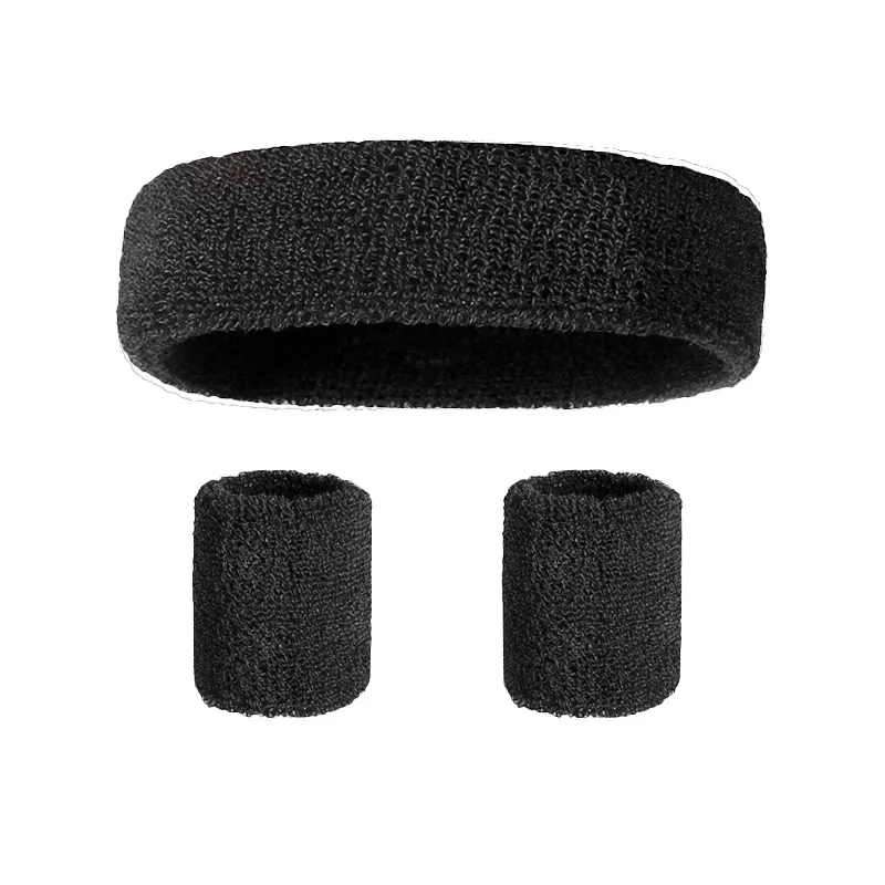 Sweat Absorbing Headband Wristband Set 10