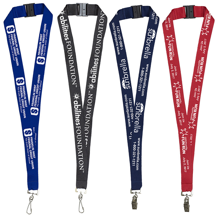 "Palmer" 1" Silkscreen Lanyard with FREE Breakaway Safety Release 1