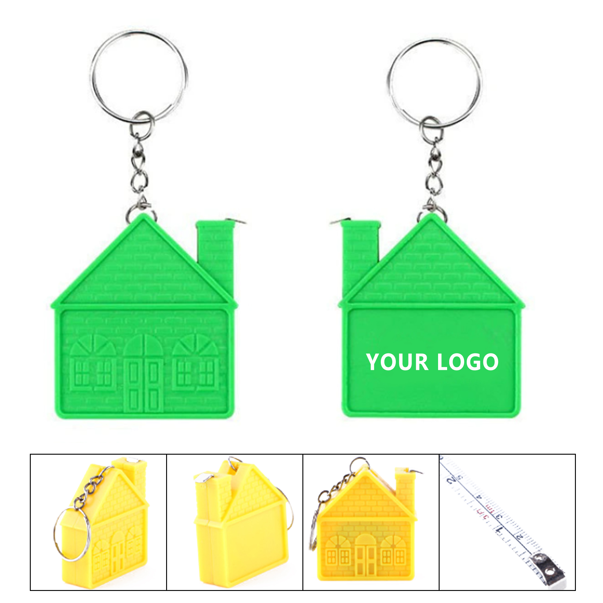 House Shape Tape Measure With Key Chain 1