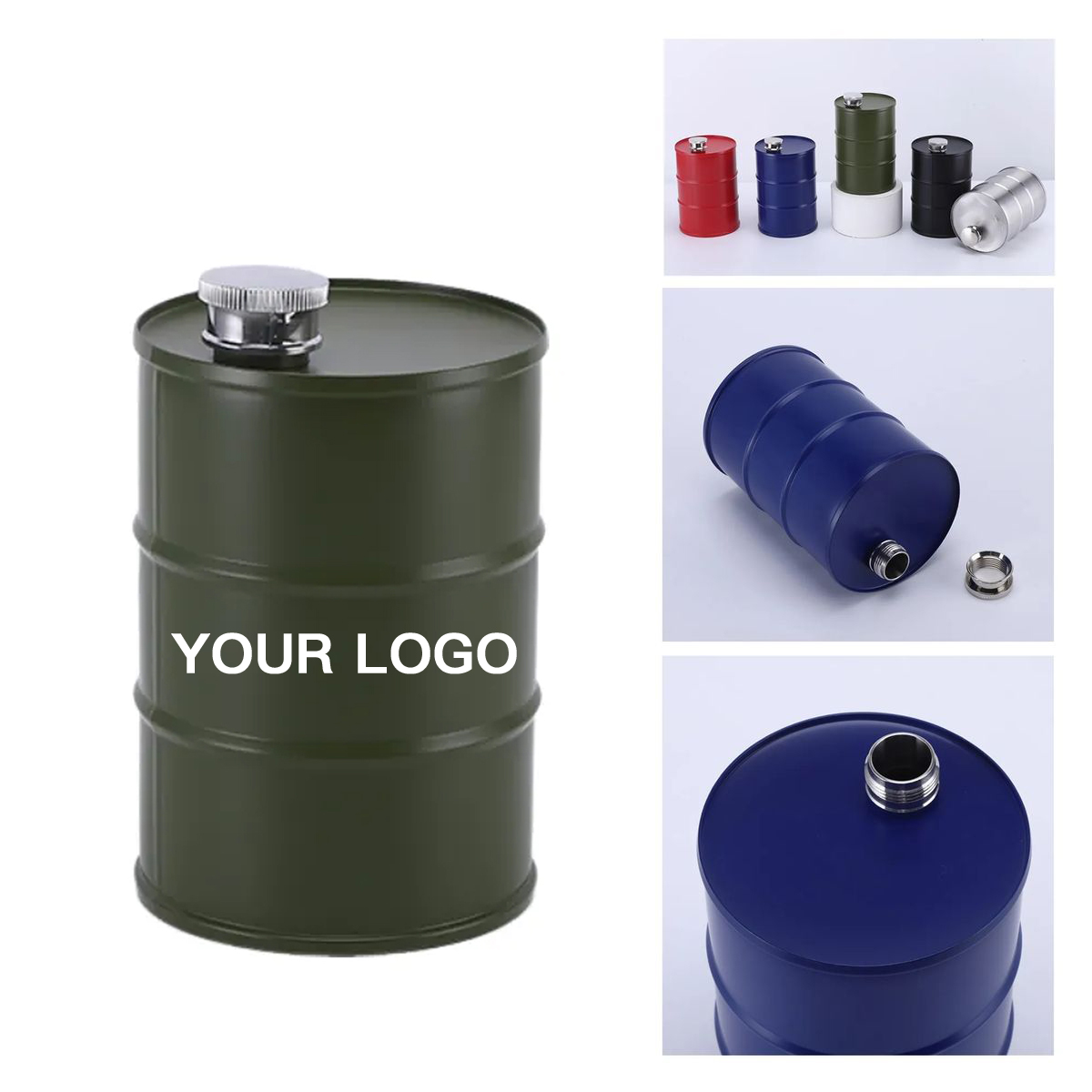 Mini Barrel Flask 24oz for Parties or Travel 7