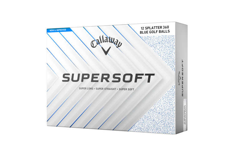 Callaway Supersoft Splatter 360 Golf Balls - Blue Splatter 1