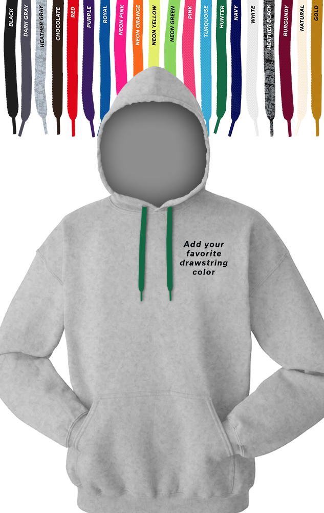 Custom Drawstring Pullover Hoodie, custom hoodie or sweatshirt with logo imprint 25