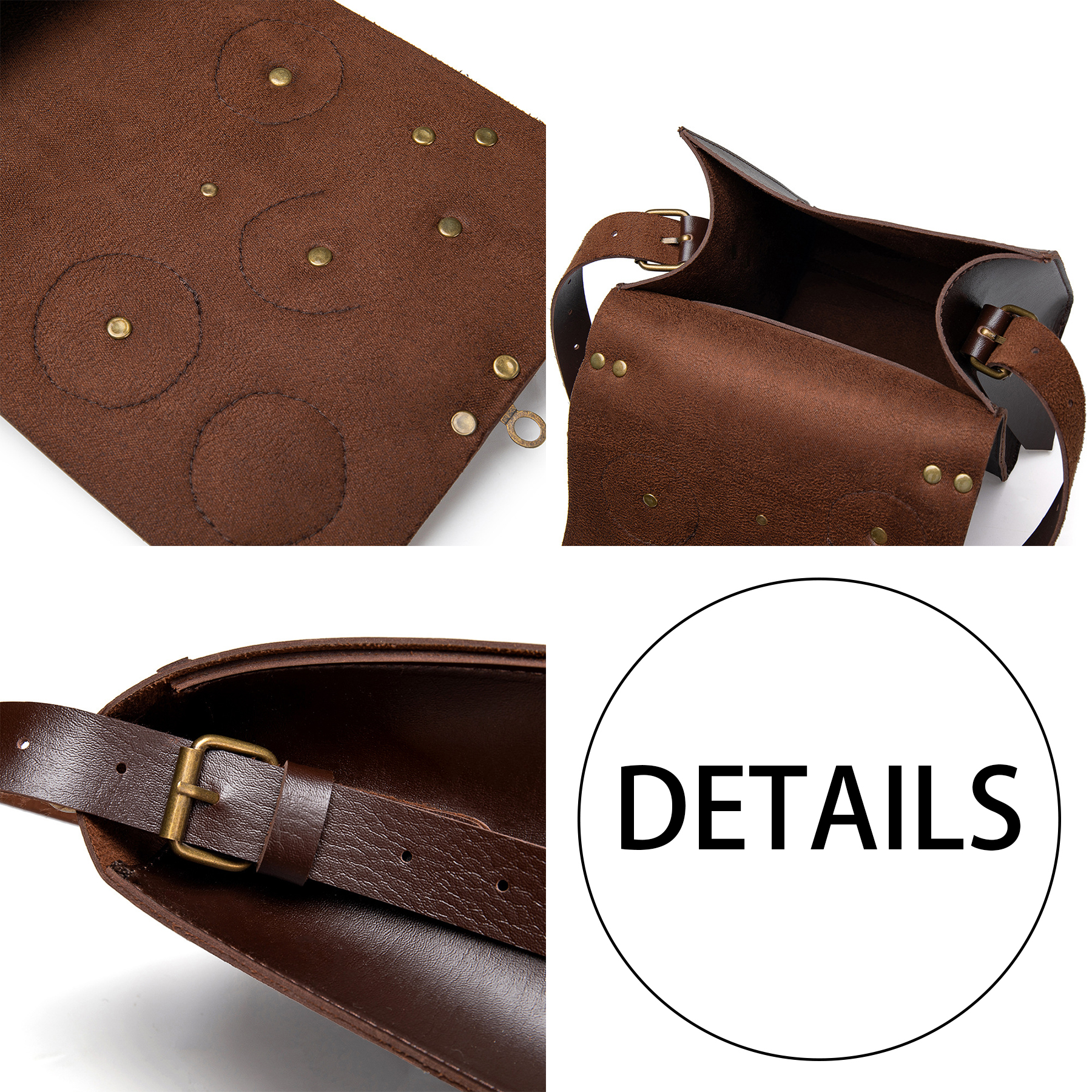 PU Steampunk women's cross-body bag 5