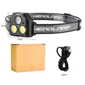 Portable LED Headlamp 4 Modes Rechargeable with Adjustable Strap 7