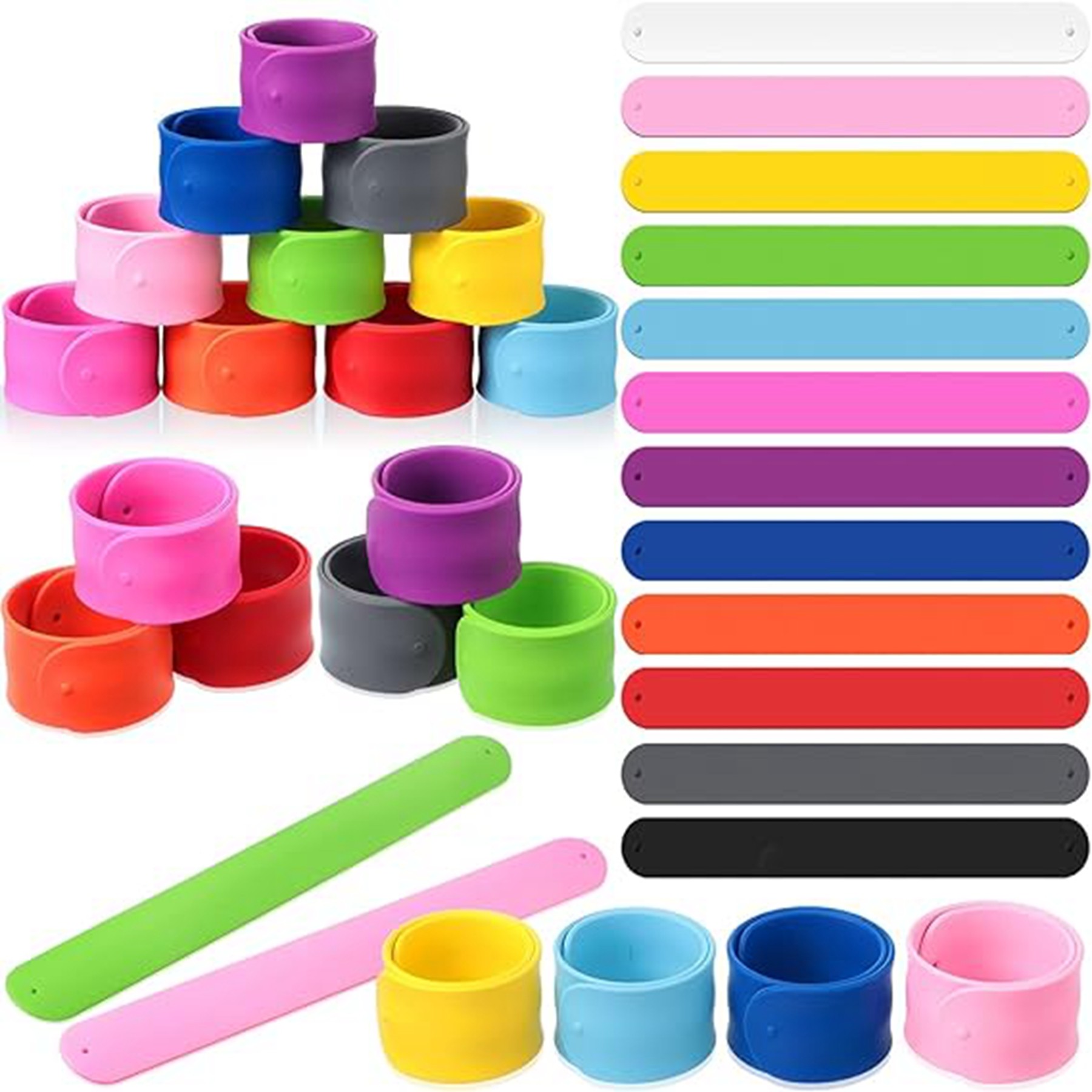 Silicone Slap Bracelets 1