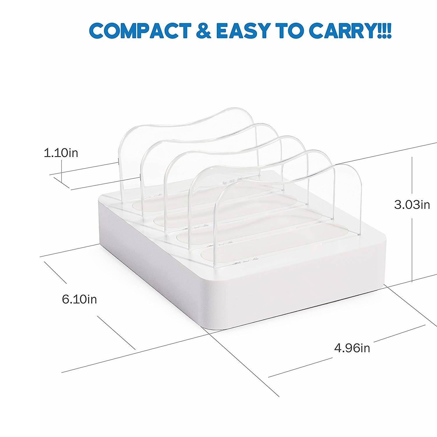 Desktop Cellphone Multi 4 Port Usb Charging Station 4