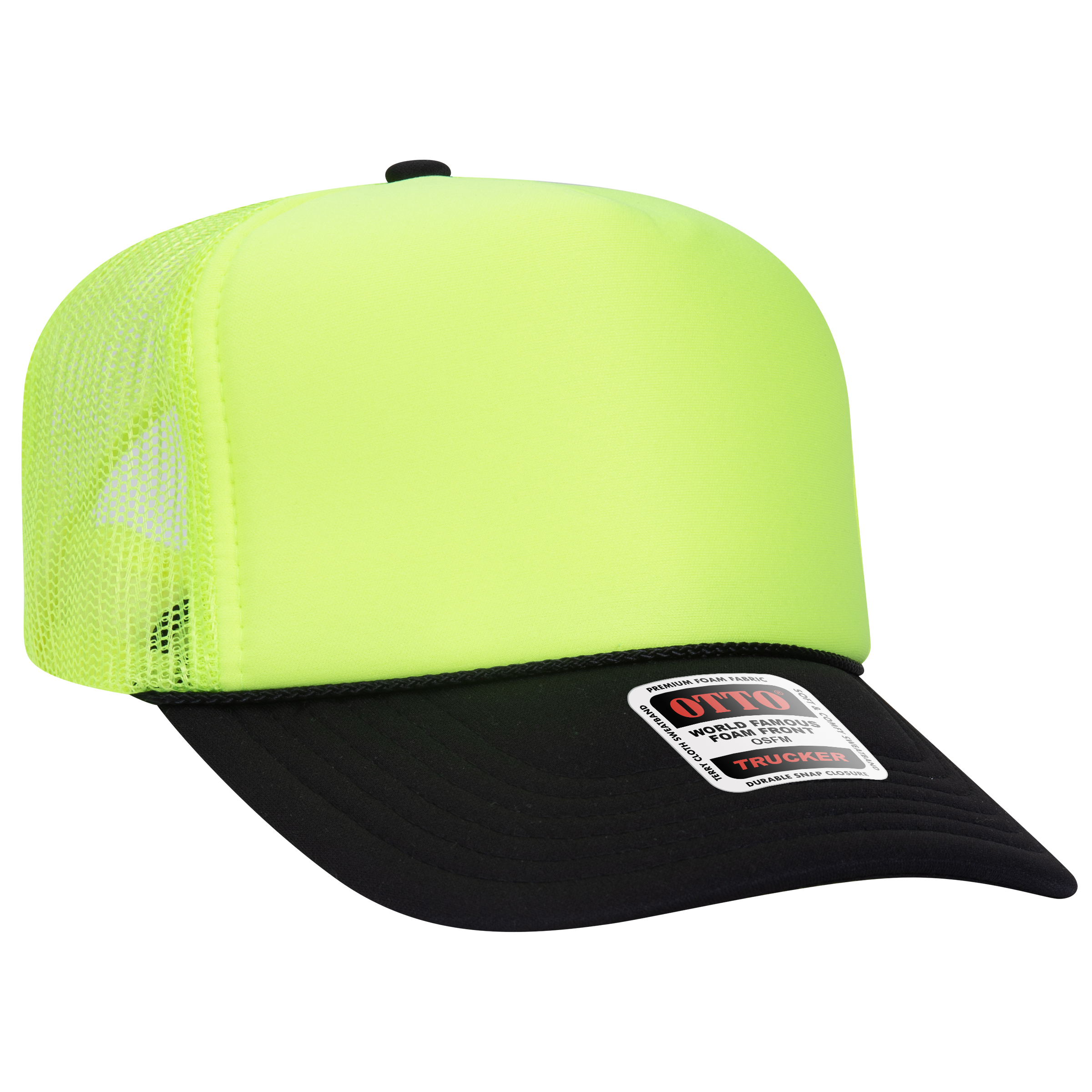 OTTO CAP® 5 Panel High Crown Mesh Back Trucker Hat 250