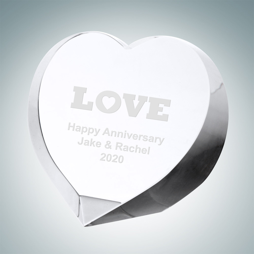 Cryatal Always in my Heart Paperweiht 2