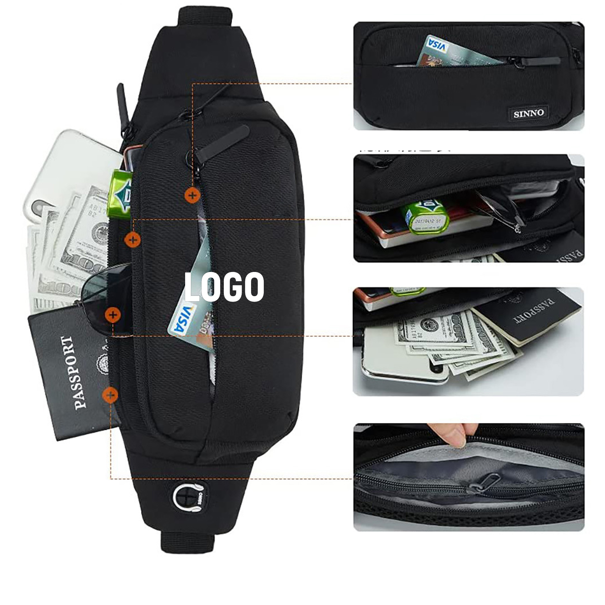 Outdoors Sport Fishing Belt Bag 3