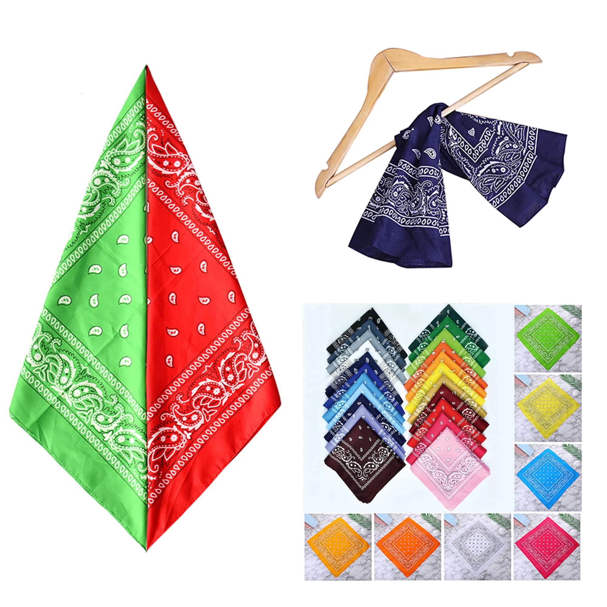Polyester Square Sporting Bandana MOQ 100PCS 2