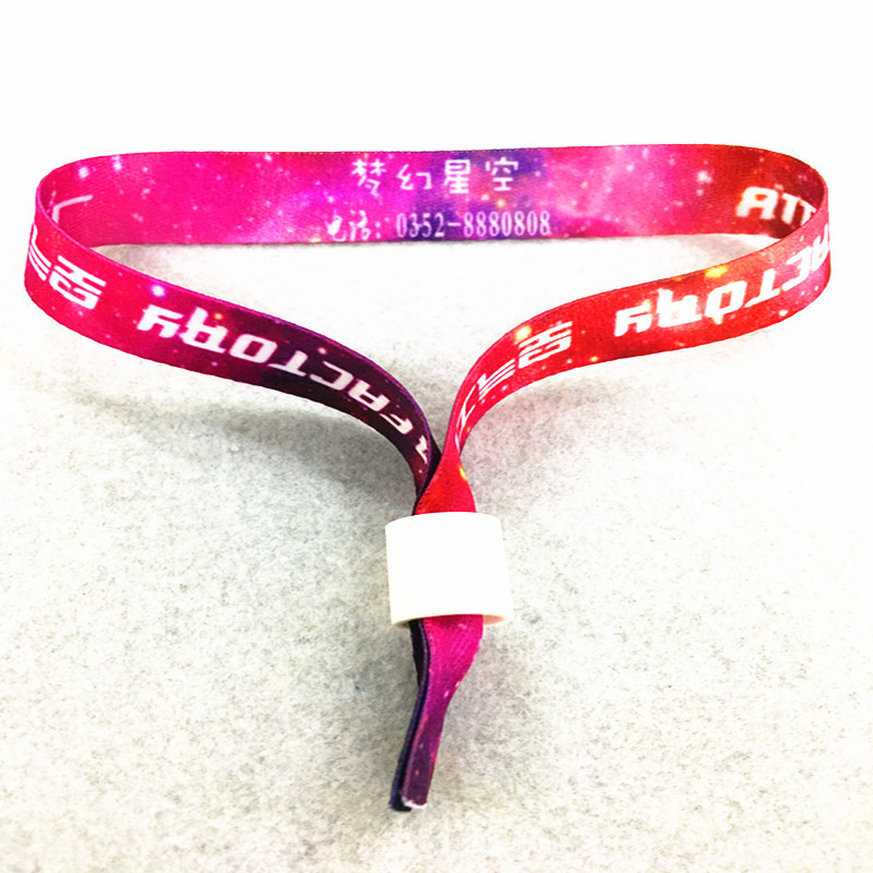 Sublimated Fabric Wristband Lanyard--13"X0.59" 7