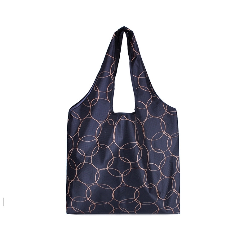 Custom 210D Rip-Stop T-Shirt Style Foldable Bag 2