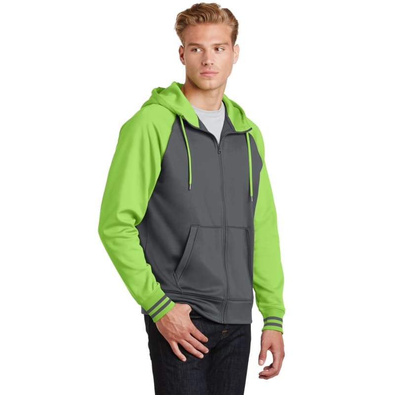 Sport-Tek Sport-Wick Varsity Fleece Full-Zip Hooded Jacket. 12
