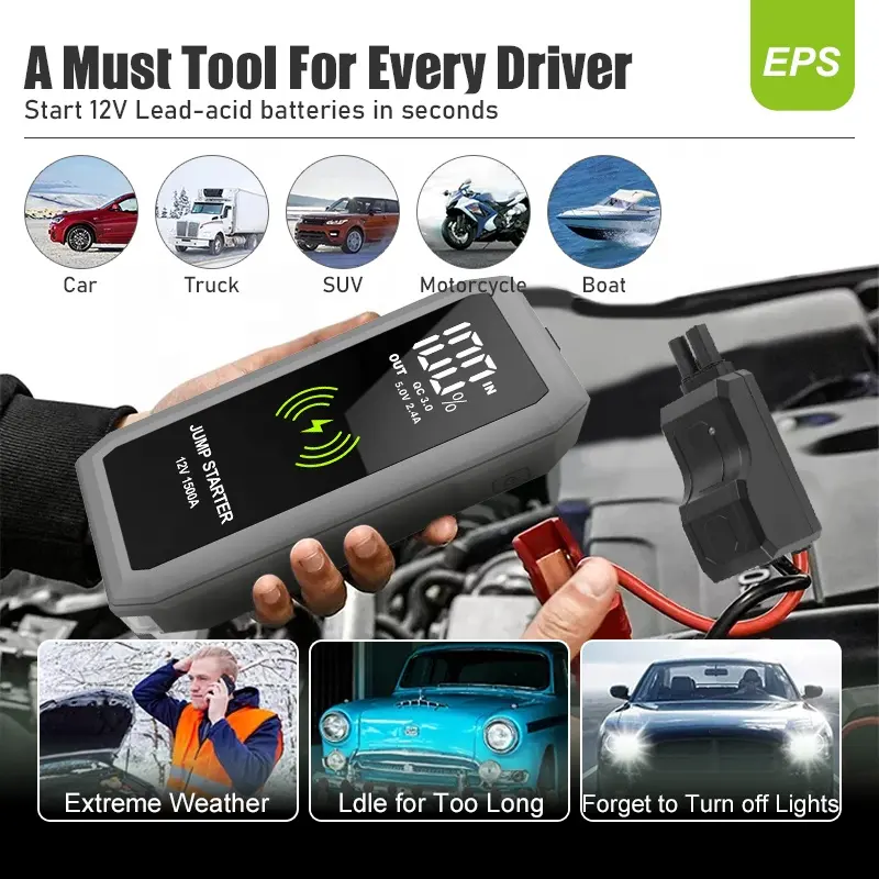Professional Mini Car Battery Jump Starter 4