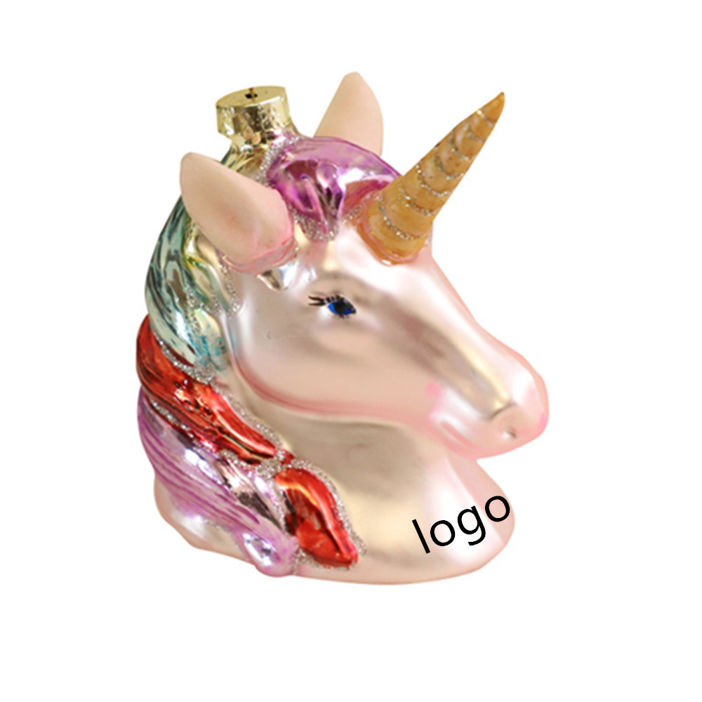 Unicorn Head Christmas Ornaments 3
