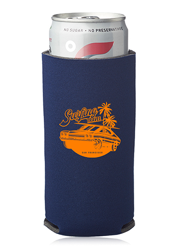 Collapsible Slim Can Coolers, custom koozie with logo imprint 1