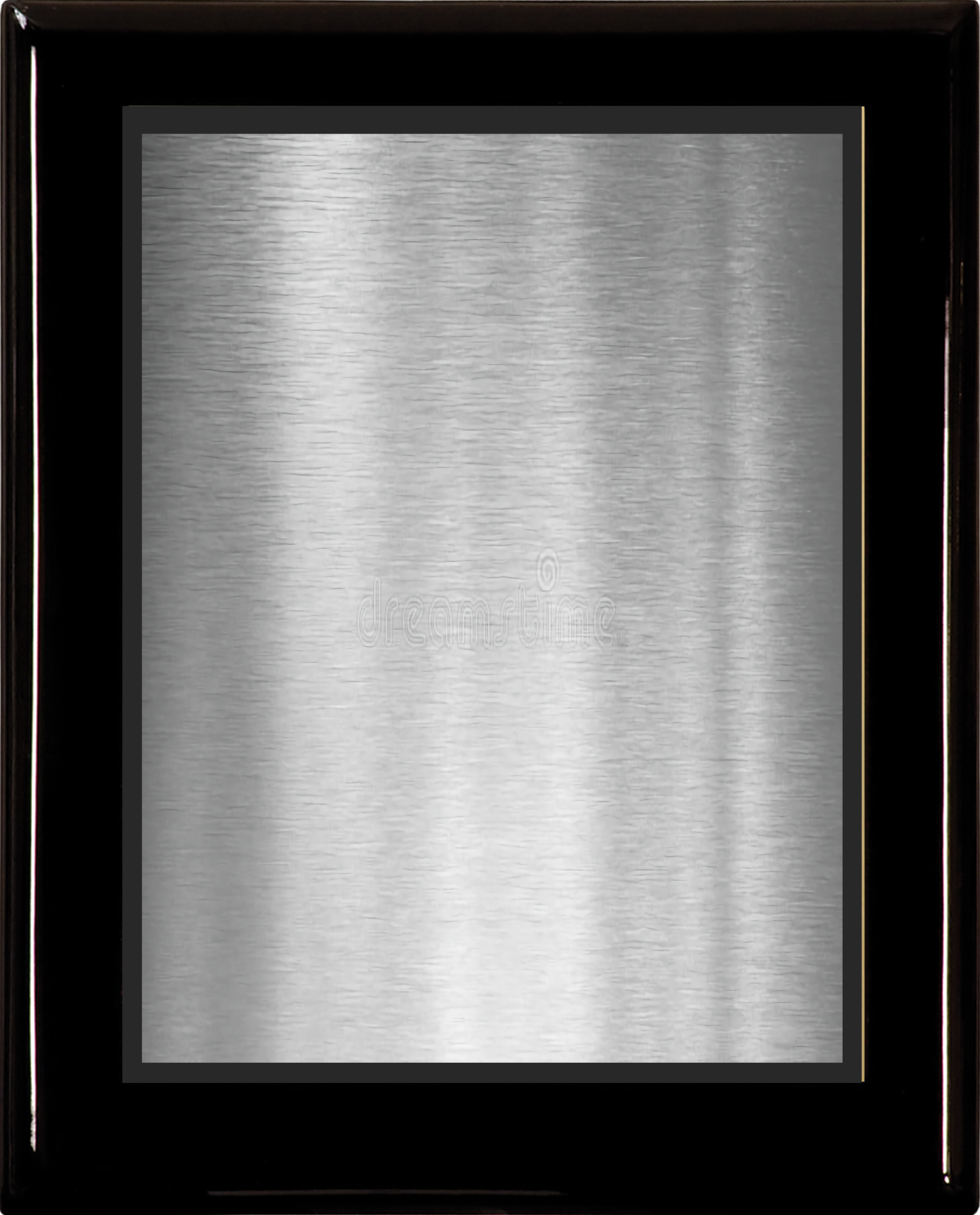 Black Piano Finish Wood Plaque w/Double Engraved Plate 14