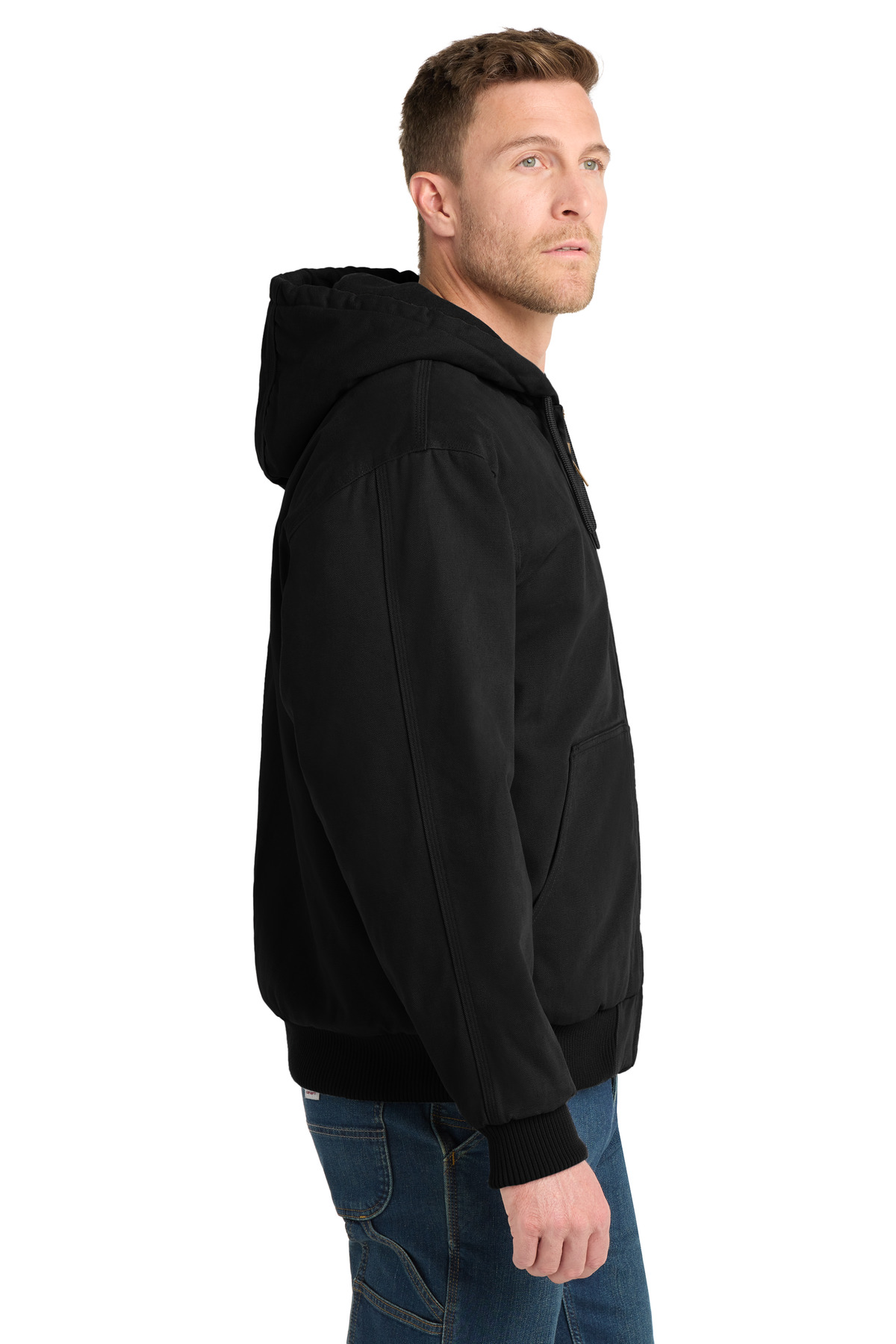 CornerStone Washed Duck Cloth Insulated Hooded Work Jacket. CSJ41 14