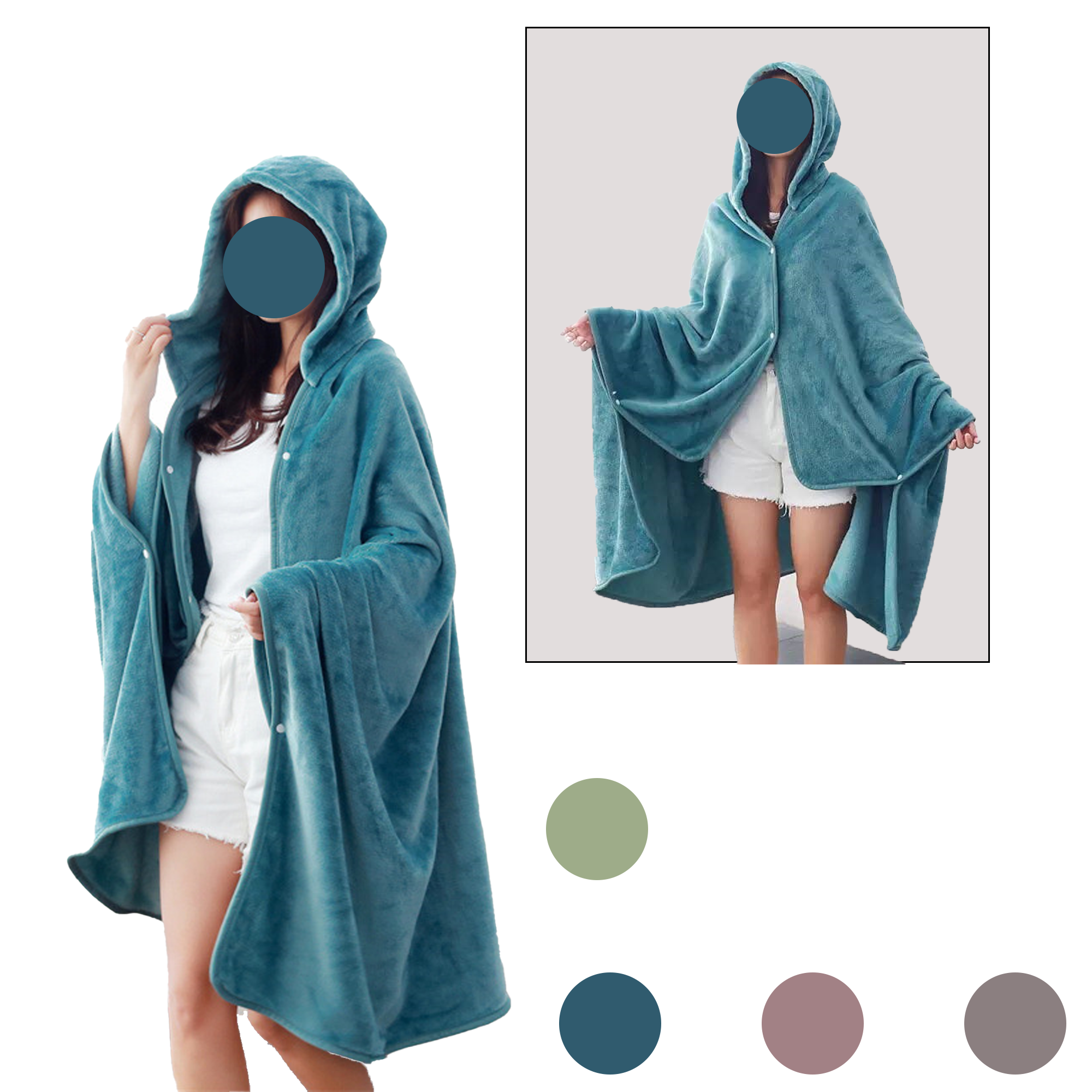 Wearable Blanket Hoodie for Adults MOQ20 2
