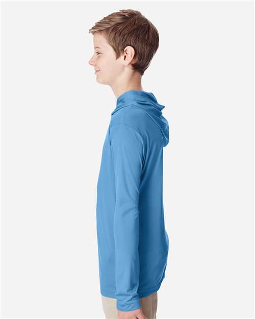 Youth Zone Performance Hooded Long Sleeve T-Shirt - TT41Y 1