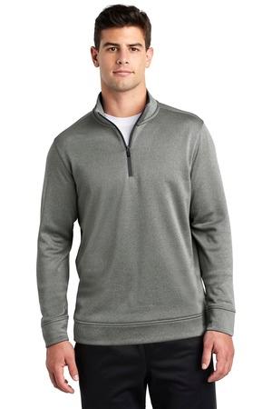 PosiCharge Sport-Wick Heather Fleece 1/4-Zip Pullover