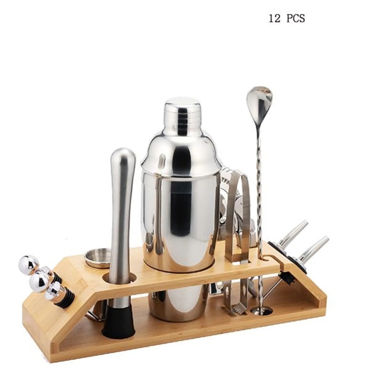25 Oz Stainless Steel Cocktail Shaker Set 16 Pcs 7
