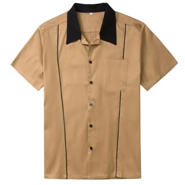 Men's Custom Cotton Bowling Shirt 5