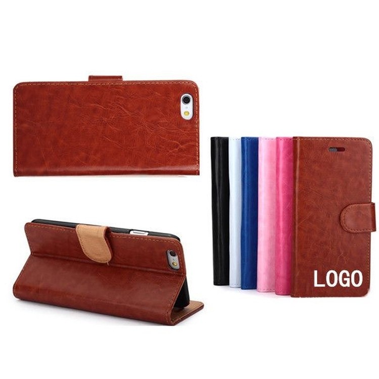 PU Leather Wallet Case Cover & Card Holder for Phones 2