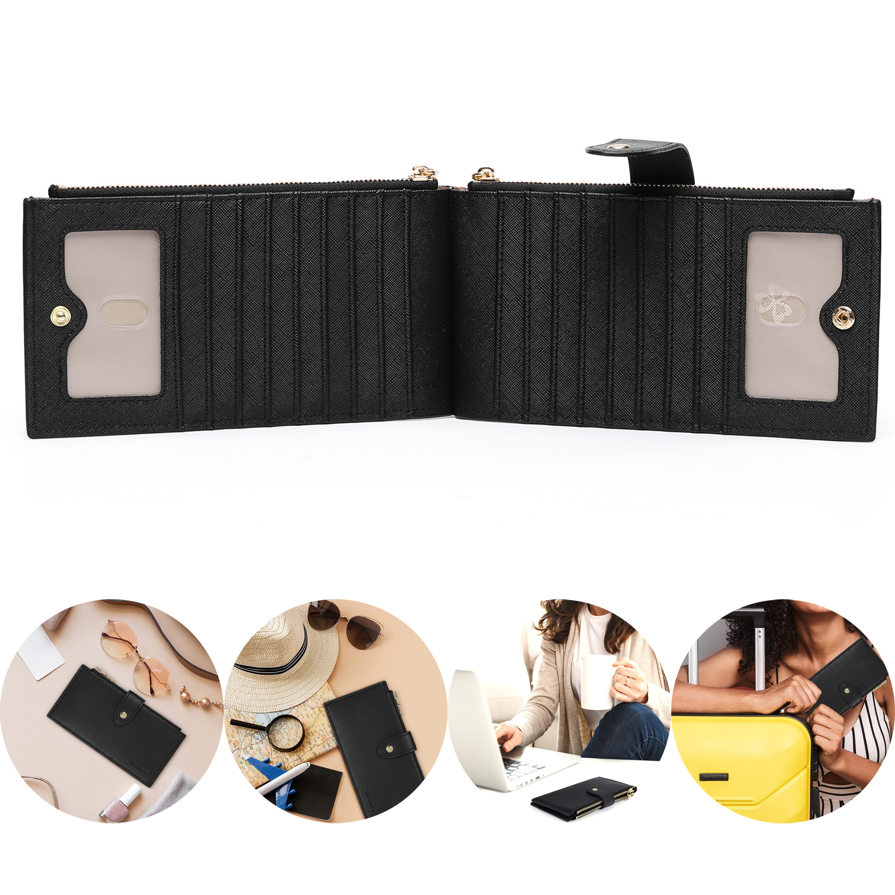 Slim RFID Blocking Bifold Credit Card Holder Wallet 2