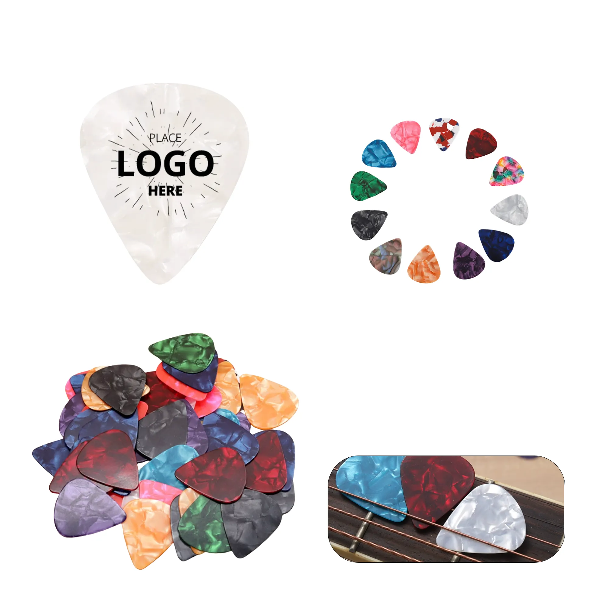 Celluloid Pick for Guitar Bass 1