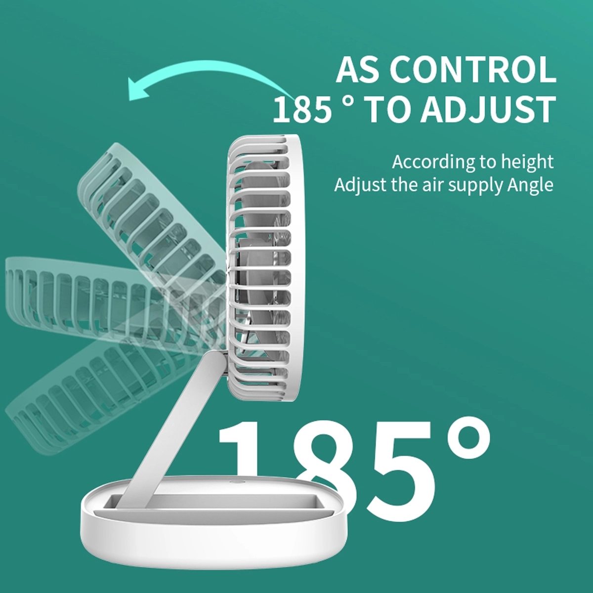 Usb Rechargeable Folding Desktop Fan 3
