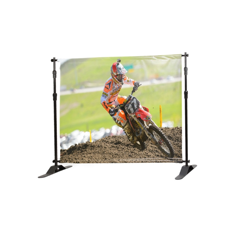 Size Me™, 60" x 72" Vinyl, Double-Sided Banner, Telescopic Backdrop Banner 4