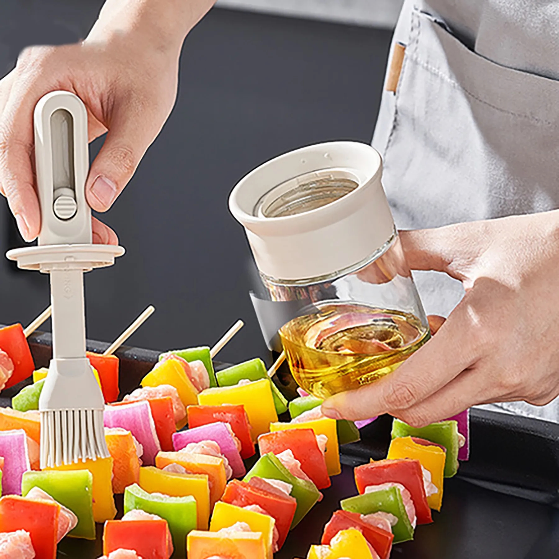 ABS Food Grade Baking And Barbecue Brush 3